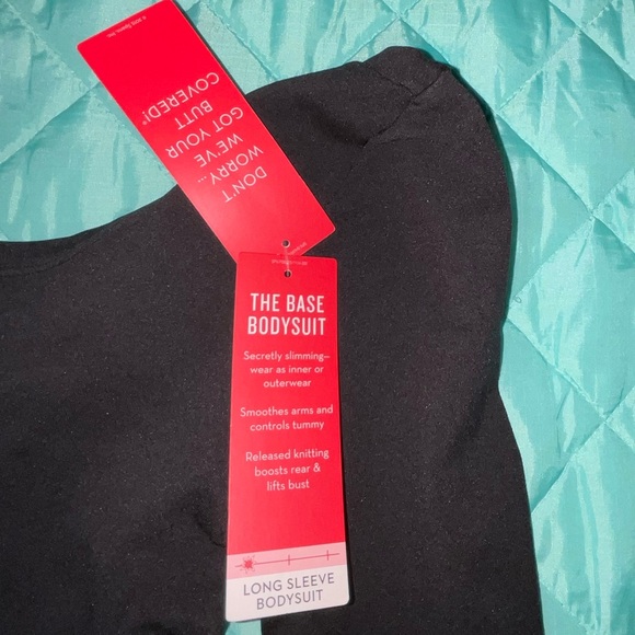 SPANX Long sleeve The Base Body Suit NWT Small Layers Shaping slim control fall - Picture 2 of 8